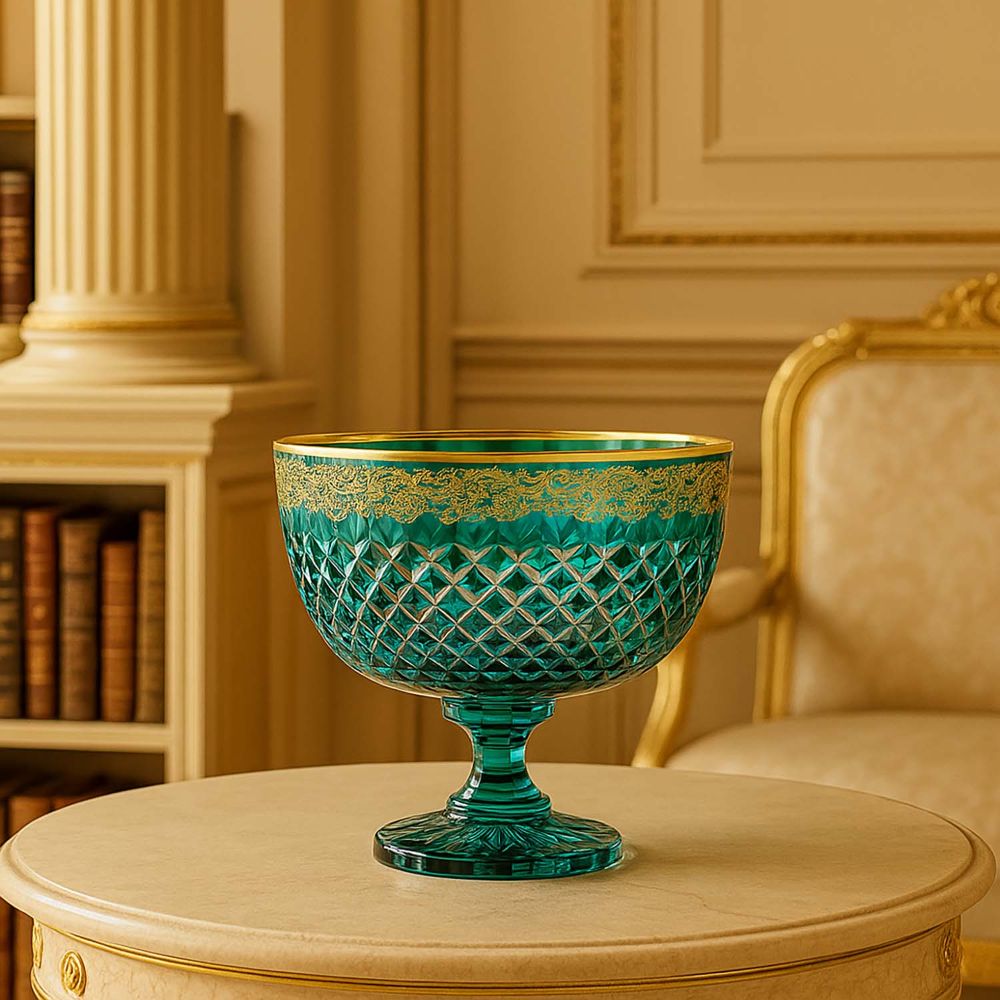 Schale Kristall Arabeske azur (30 cm)